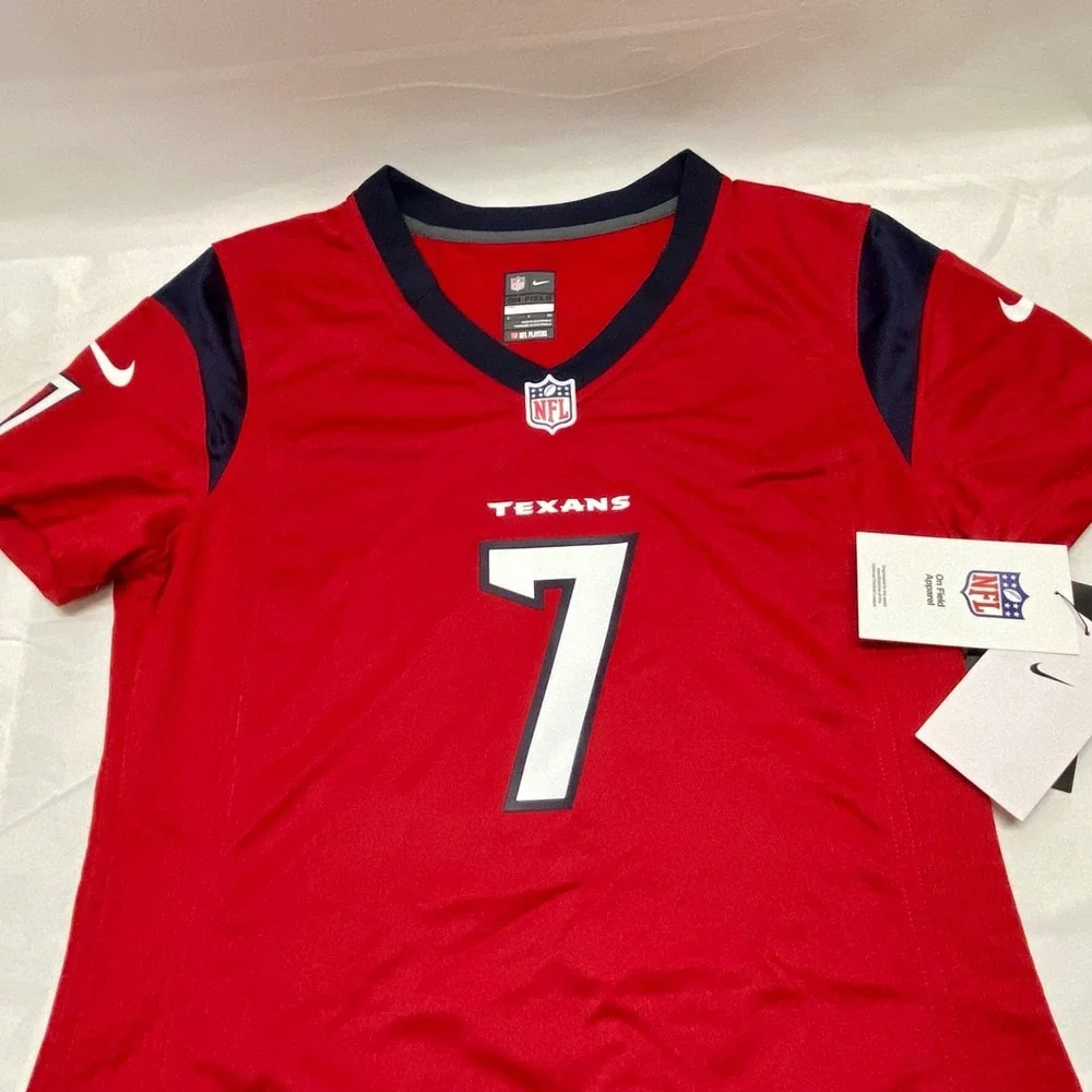 CJ Stroud Houston Texans 7‎ NFL Women's Jersey Small Red Nike On Field Fit NWT